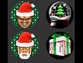 Created customization assets for The Christmas customization pack.