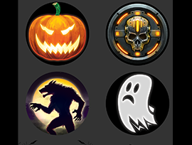 Created customization assets for The Halloween customization pack.
