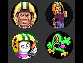 Created customization assets for The Commander Keen customization pack.