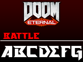 Designed a custom typeface to create the Battelmode graphics, including alternate characters.